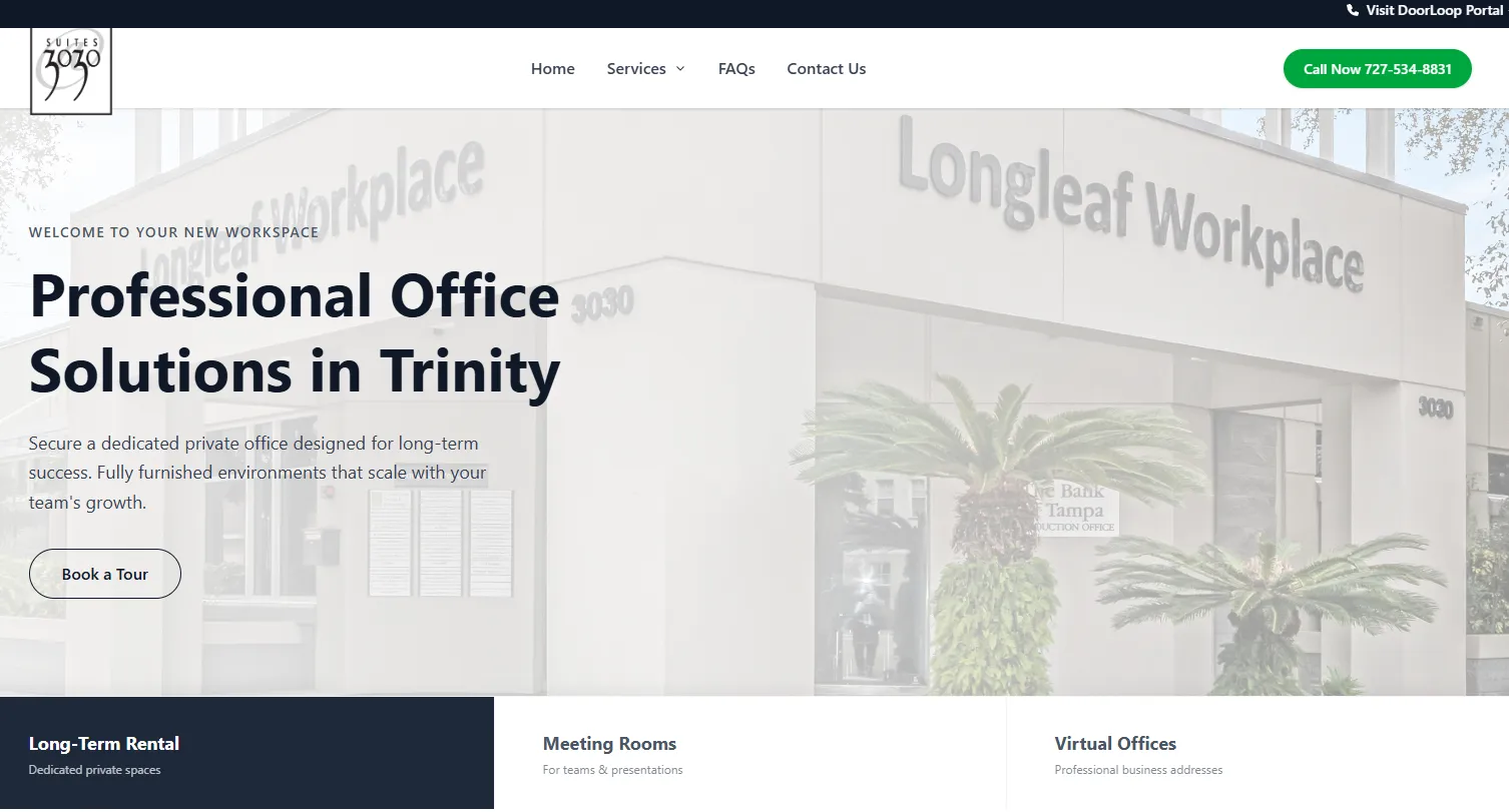 3030 Suites website screenshot