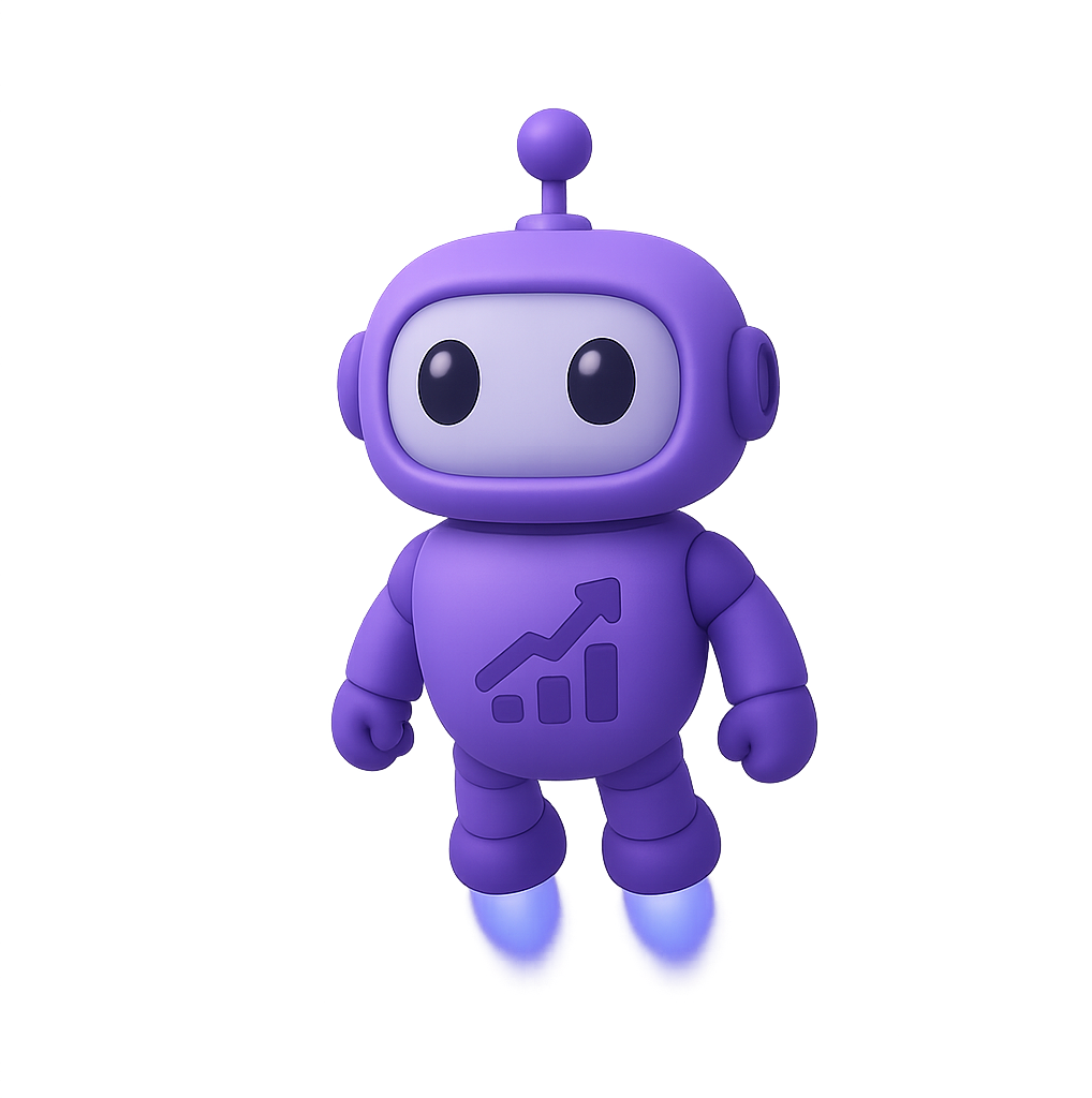 Floating robot mascot